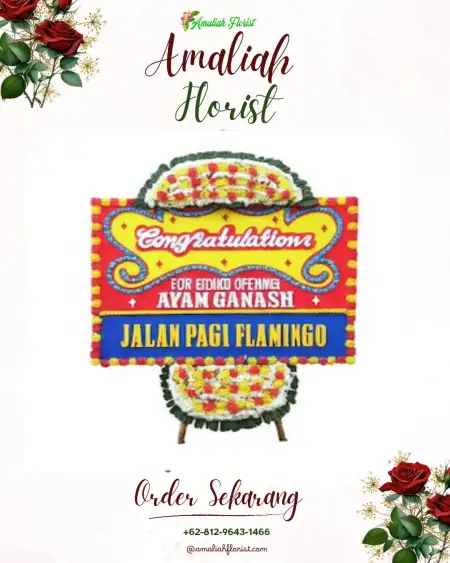 Sewa Papan Bunga Ruang Tengah